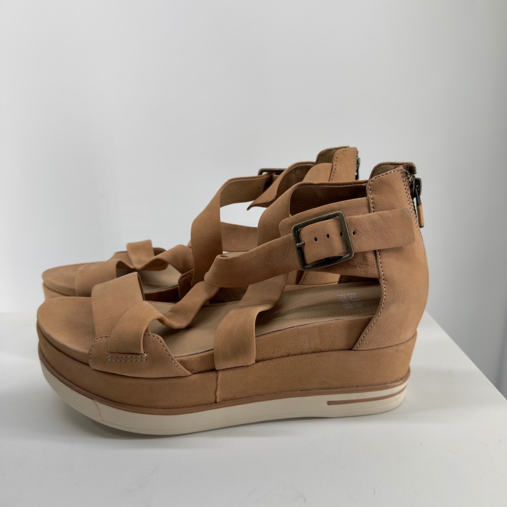 Eileen Fisher Beige Suede Boost Platform in Latte Size 9.5‎ - Picture 3 of 9